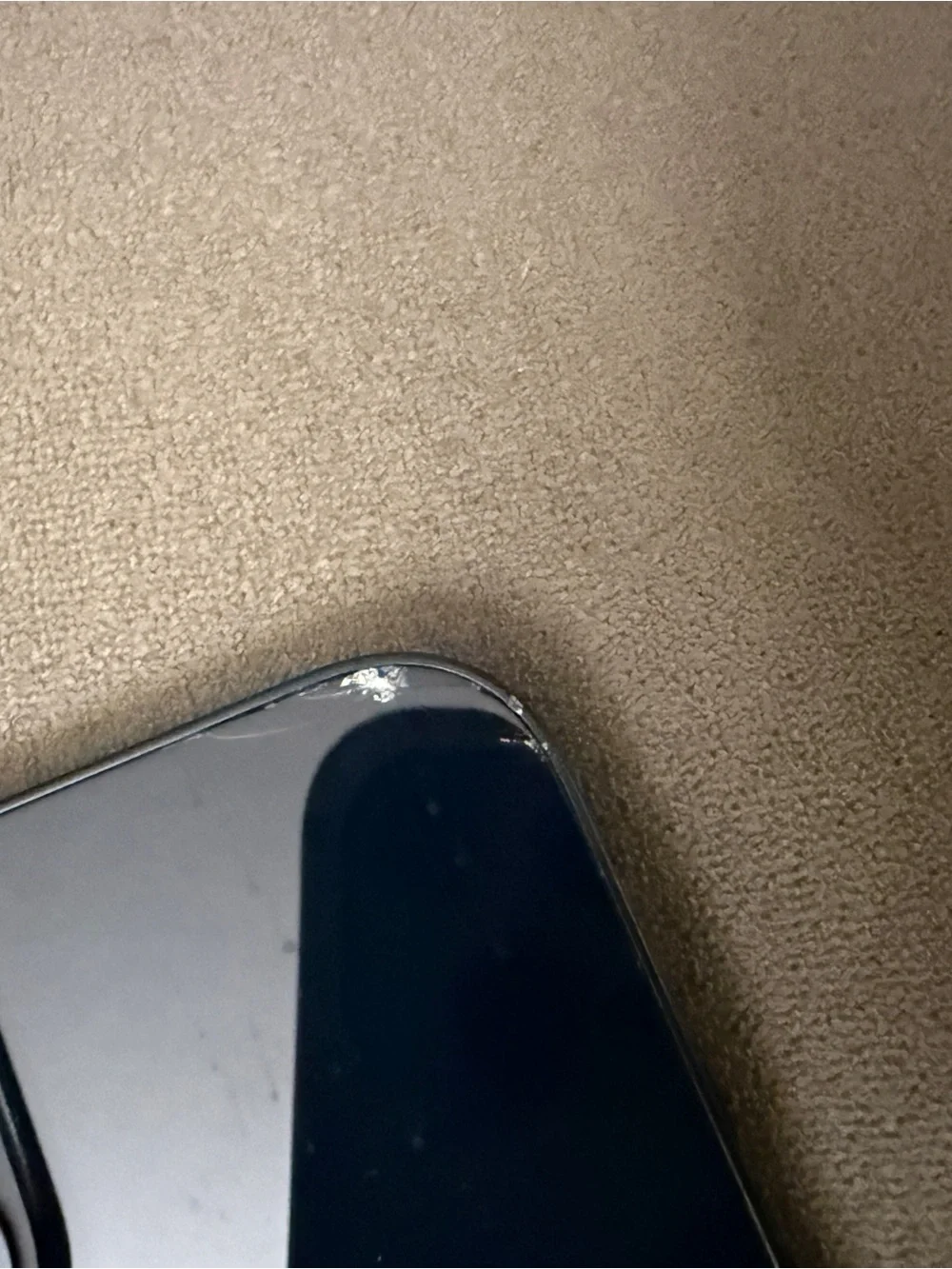 Apple Black Smartphone with Edge-to-Edge Display